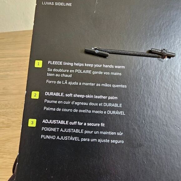 Nike Sideline Football Gloves Superbad Unisex Small S Black White Sheep Leather - Picture 7 of 10